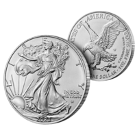 Vulturul american din argint 2023, certificat, reproducerea acțiunii