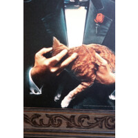 "Nașul" - Tablou original realizat din 1,5 kg argint pur