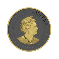 Cangurul australian 2019 Golden Ring monedă din argint 1 oz