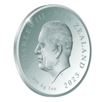 Încoronarea regelui Charles al III-lea, monedă din argint 1 uncie, Proof