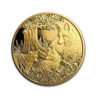 Vulpea monedă din aur proof 1/2 oz