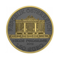 Wiener philharmoniker 2019 Golden Ring monedă din argint 1 oz