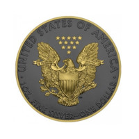 Vulturul american din argint 2019 Golden Ring 1 oz