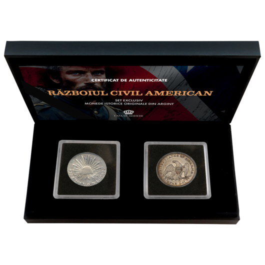 Set exclusiv de monede istorice originale – Războiul Civil American