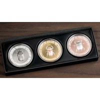 Scarabaeus set de monede din argint proof 3x1 oz
