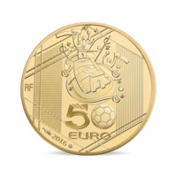 EURO 2016 - monedă din aur 1/4 OZ PROOF