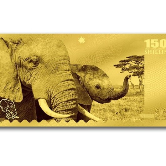Bancnotă de aur Big Five elefantul