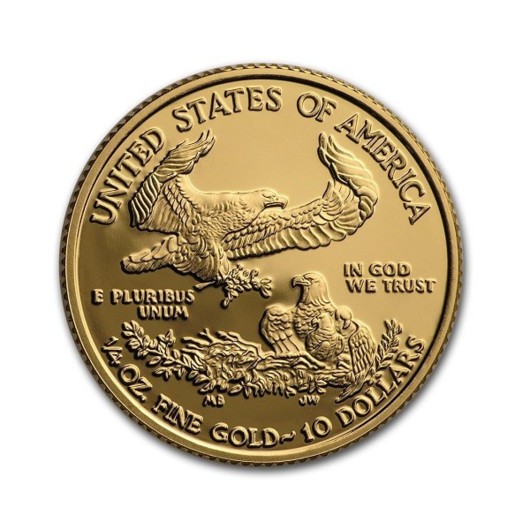 Vulturul American 2018 - monedă din aur 1\/4 oz PROOF