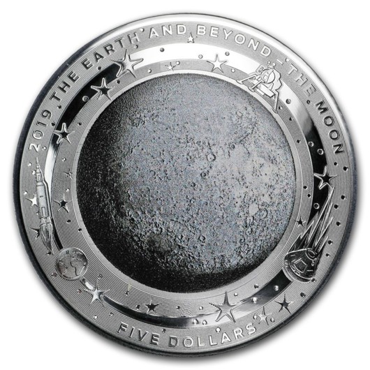Monedă unică, în forma Lunii