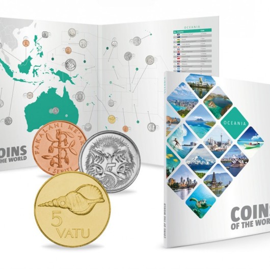 Monede de pe glob - albumul de colecţie Oceania