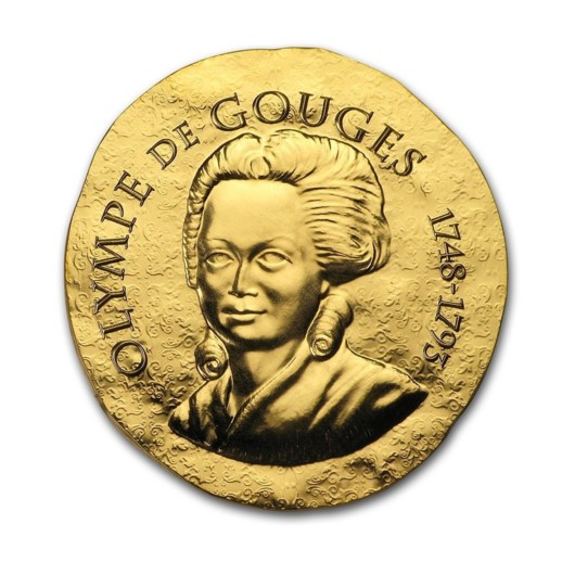 Olympe de Gouges zlatá mince 1\/4 oz proof
