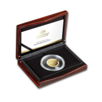 AUSTRALIAN KANGAROO A 25-A ANIVERSARE - monedă proof din aur 1 OZ