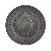Cangurul australian – Ayers Rock pe monedă din argint 1 oz