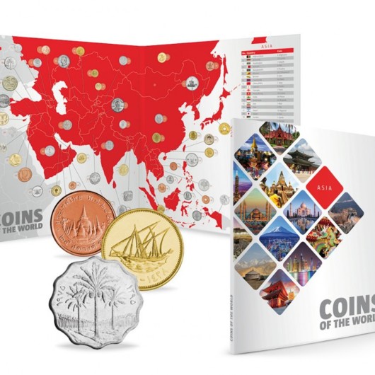 Monede de pe glob - albumul de colecţie Asia