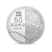 Palatul Luvru ?i Pont des Artes - monedă din argint 5 oz