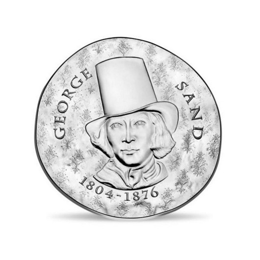 George Sand moneda din argint