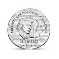 George Sand moneda din argint