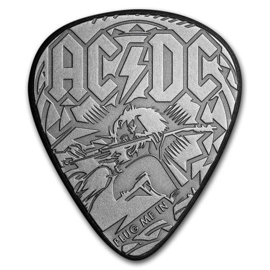 AC/DC Guitar Pick-Plug me in-Set