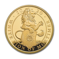 Leul Alb din Mortimer monedă din aur Proof 1/4 oz