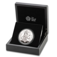 Leul alb din Mortimer - Monedă din argint - 5 oz Proof