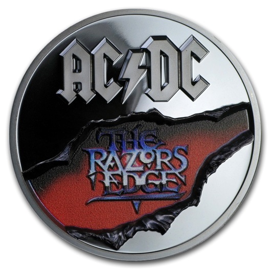 AC/DC - The Razors Edge monedă din argint Black Proof