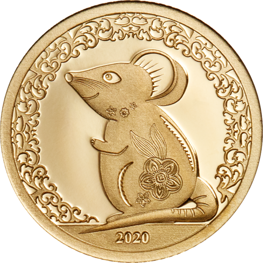 Anul lunar al șobolanului 2020 în aur pur
