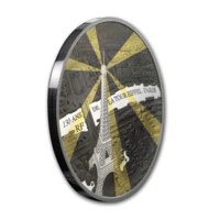 Comorile Parisului - Turnul Eiffel monedă din argint PROOF