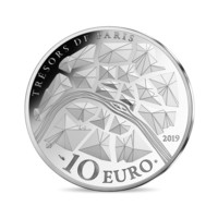 Comorile Parisului - Turnul Eiffel monedă din argint PROOF