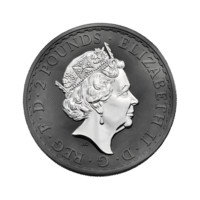 Britannia Oriental 2019 monedă din argint colorată parțial