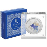 Anul Șobolanului 2020 monedă din 1 oz argint Proof