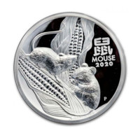 Anul Șobolanului monedă din argint 5 oz Proof
