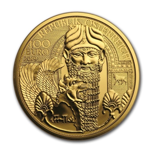 Magia Aurului - Mesopotamia monedă din aur 1/2 oz Proof